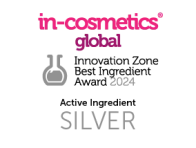 in-cosmetics 2024 Innovation Zone Best ingredient Silver